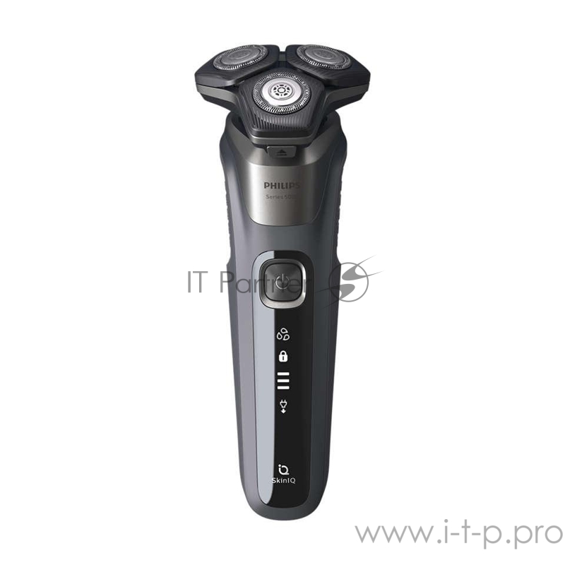 Электробритва Philips SteelPrecision (1-v-track). Cистема повторения контуров 360-D. Сухое и влажное бритье. АКБ 60 мин.Цвет: серый
