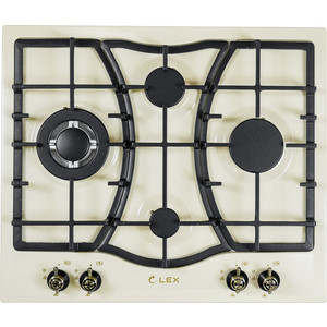 Газовая варочная поверхность Lex GVE 6043 C IV LIGHT слоновая кость