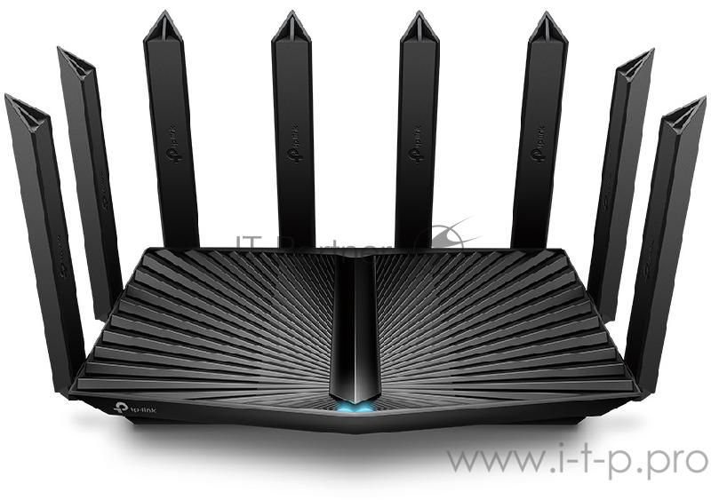 Маршрутизатор AX6600 tri-band wireless Gigabit router, 4804Mbps at 5G band1, 1201Mbps at 5G band2 and 574Mbps at 2.4G, 1*2.5G WAN/LAN port, 1*1G WAN/