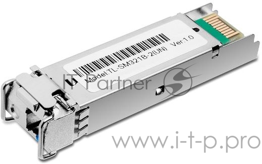 Трансивер 1000Base-BX WDM Bi-Directional SFP module, TX: 1310 nm and RX: 1550 nm, 1 LC Simplex port , up to 2 km transmission distance in 9/125 μm SM