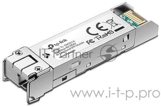 Трансивер 1000Base-BX WDM Bi-Directional SFP module, TX: 1550 nm and RX: 1310 nm, 1 LC Simplex port , up to 2 km transmission distance in 9/125 μm SM