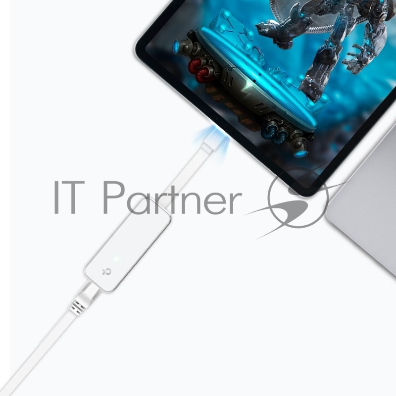 Сетевой адаптер USB 3.0 Type-C to Gigabit Ethernet network adapter, 1 USB 3.0 Type-C port, 1 Gigabit RJ-45 port, support Windows/macOS, plug and play