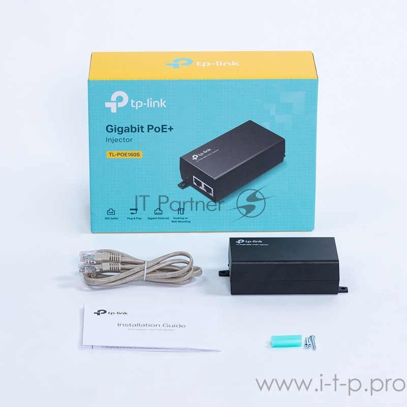 PoE инжектор Gigabit PoE Injector, 802.3af/at compliant