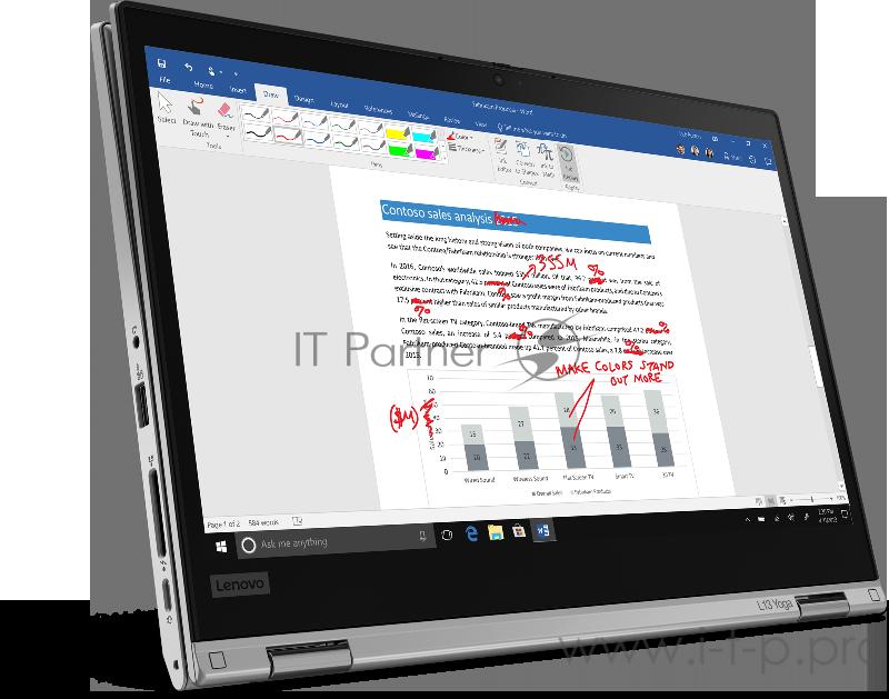 Ноутбук Lenovo ThinkPad L13 Yoga G2 T13.3FHD_IPS_GL_300N_MT/ CORE_I5-1135G7_2.4G_4C_MB/ 8GB(8X8GX16)_DDR4_3200/ 256GB_SSD_M.2_2280_NVME_TLC_OP/ / INTEGRATED_GRAPHICS/ / FINGERPRINT_READER/ DOS,IR&HD_CAMERA_W/MIC/ BKLT_KB_SR_RUS/ SMART_CARD_READER/ 4