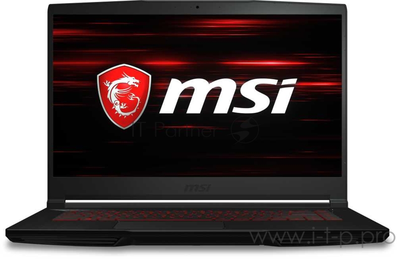 Ноутбук MSI GF63 Thin 9SCSR-1412XRU Core i5 9300H/8Gb/1Tb/SSD256Gb/NVIDIA GeForce GTX 1650 Ti MAX Q 4Gb/15.6/IPS/FHD (1920x1080)/Free DOS/black/WiFi/BT/Cam