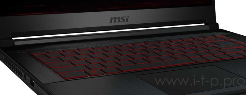Ноутбук MSI GF63 Thin 9SCSR-1412XRU Core i5 9300H/8Gb/1Tb/SSD256Gb/NVIDIA GeForce GTX 1650 Ti MAX Q 4Gb/15.6/IPS/FHD (1920x1080)/Free DOS/black/WiFi/BT/Cam
