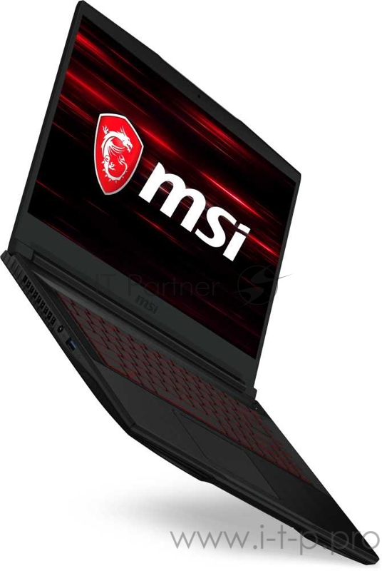 Ноутбук MSI GF63 Thin 9SCSR-1412XRU Core i5 9300H/8Gb/1Tb/SSD256Gb/NVIDIA GeForce GTX 1650 Ti MAX Q 4Gb/15.6/IPS/FHD (1920x1080)/Free DOS/black/WiFi/BT/Cam