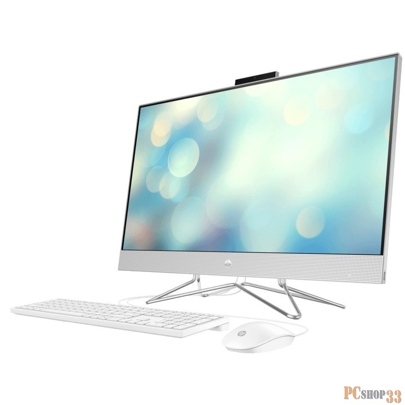 Моноблок HP 27-dp1001ur <2S7R3EA> i3-1115G4 (3.0)/8Gb/256Gb SSD/27 (1920x1080) AG/NV MX330 2Gb/KB+mouse/noODD/Cam HD/Win10 Natural Silver