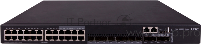 Коммутатор H3C H3C S5560X-30C-EI L3 Ethernet Switch(24GE(8SFP Combo)+4SFP Plus+1Slot),No Power
