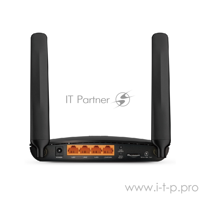 Маршрутизатор 4G LTE Router, internal unlocked 4G/3G Modem, 3 10/100Mbps LAN and 1 10/100Mbps LAN/WAN port, 2 internal Wi-Fi and 2 detachable LTE antennas