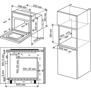Духовой шкаф De Luxe 6009. 03эшв-022