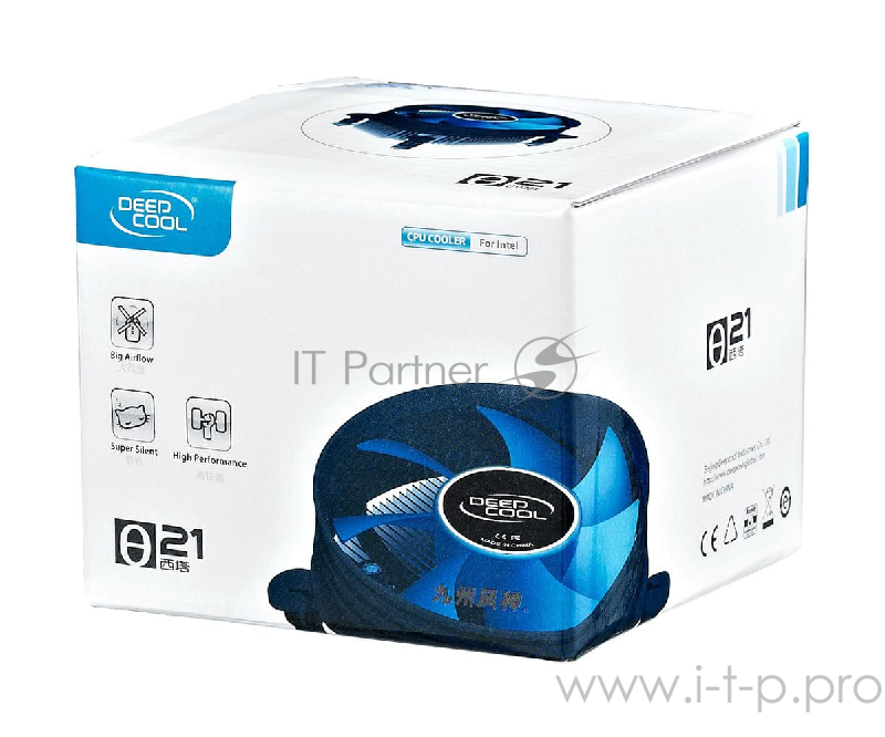 Устройство охлаждения(кулер) Deepcool Theta 21 Soc-1150/1155/1156/ 3-pin 26.3-26.3dB Al 370gr Ret