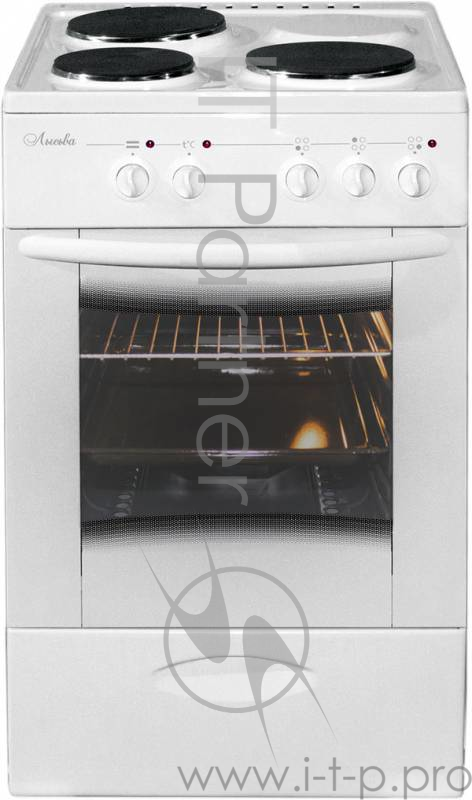 Плита Электрическая Лысьва ЭП 301 МС белая,стекл крышка эл/пл