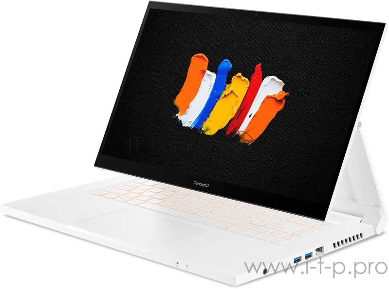 Ноутбук Acer ConceptD 3 Ezel Pro CC315-72P-79A1 Core i7 10750H/16Gb/SSD1Tb/NVIDIA GeForce T1000 4Gb/15.6/IPS/Touch/FHD (1920x1080)/Windows 10 Professional/white/WiFi/BT/Cam