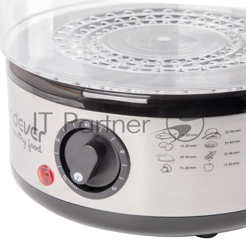 Пароварка Endever Vita-173, черный/стальной