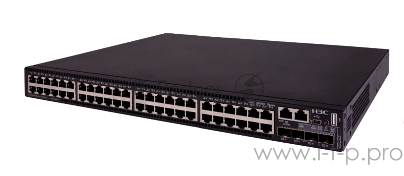 Коммутатор H3C H3C S5560X-54C-EI L3 Ethernet Switch with 48*10/100/1000BASE-T Ports,4*10G/1G BASE-X SFP+ Ports and 1*Slot,Without Power Supplies