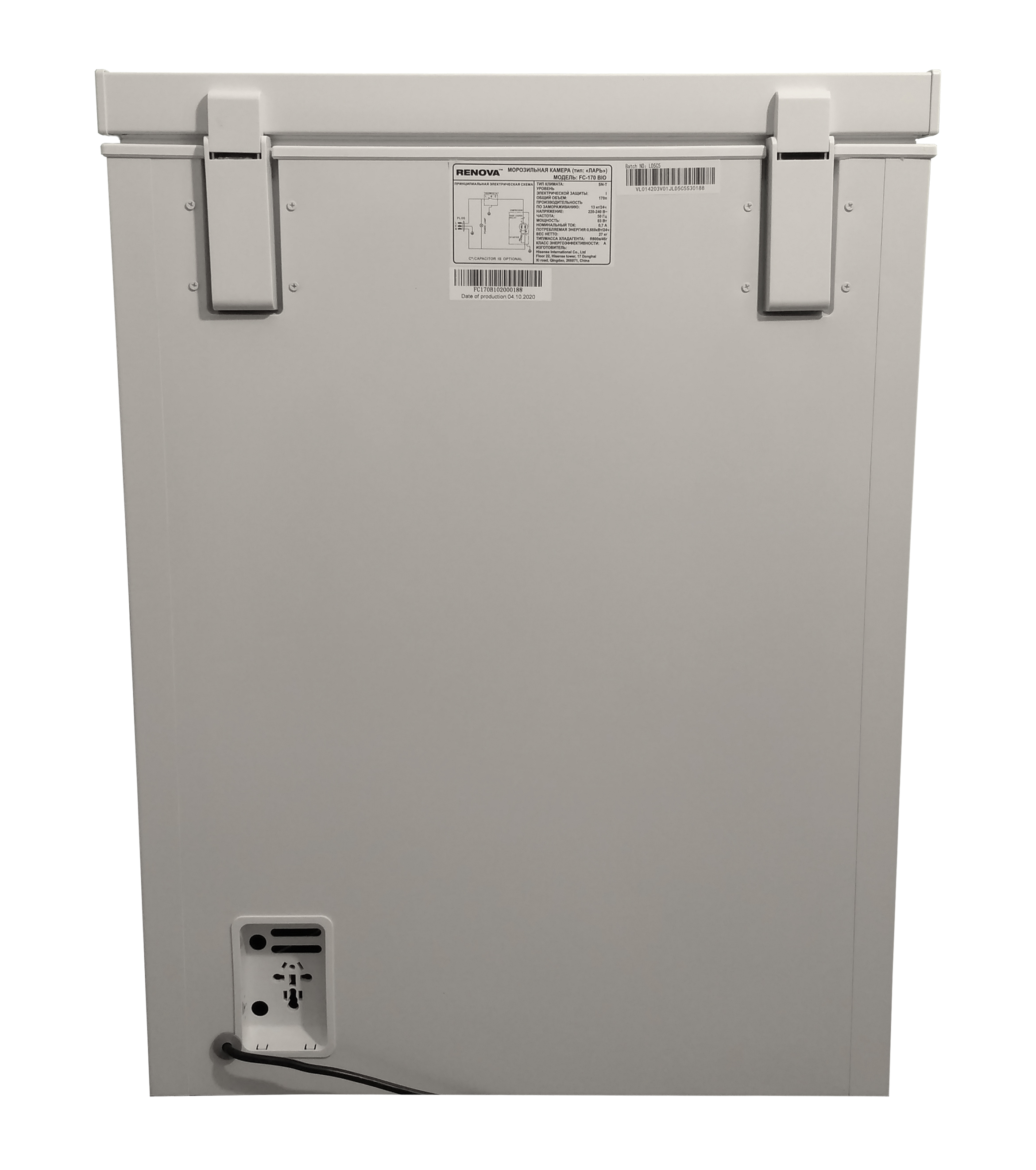 Морозильная камера RENOVA FC-170 BIO