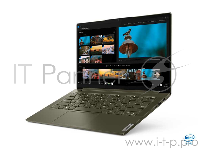 Ноутбук Lenovo Yoga Slim 7 14ITL05 14.0 FHD(1920x1080) IPS nonGLARE/nonTOUCH/Intel Core i5-1135G7 2.40GHz Quad/16GB/512GB SSD/Integrated/WiFi/BT5.0/HD Web Camera/microSD/15 h/1,36 kg/W10/1Y/DARK GREEN