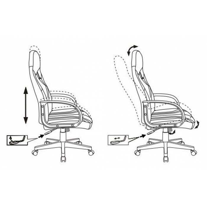 Кресло игровое Бюрократ ZOMBIE RUNNER черный/желтый искусственная кожа крестовина пластик