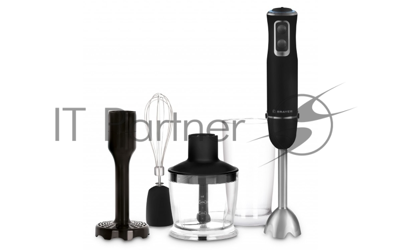 Блендер BRAYER BR1247, 1000 Вт, 5 скорост, турбореж, изм 500 мл, стак 600 мл, венчик