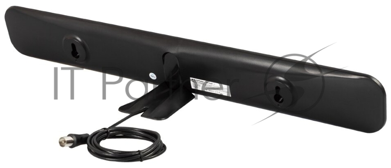 Комнатная антенна усил сигнала Kromax TV FLAT-17, DVB-T2, Частота: UHF 470-862 МГц Усиление: 25 dB Дальность приема: 0-25 км,коакс кабель