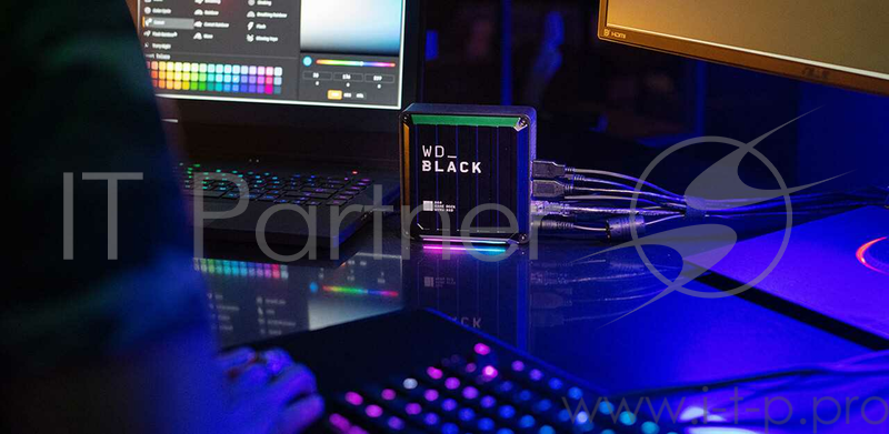 Игровая станция WD_BLACK™ D50 Game Dock NVMe SSD WDBA3U0010BBK-EESN 1TB с подключением через Thunderbolt3