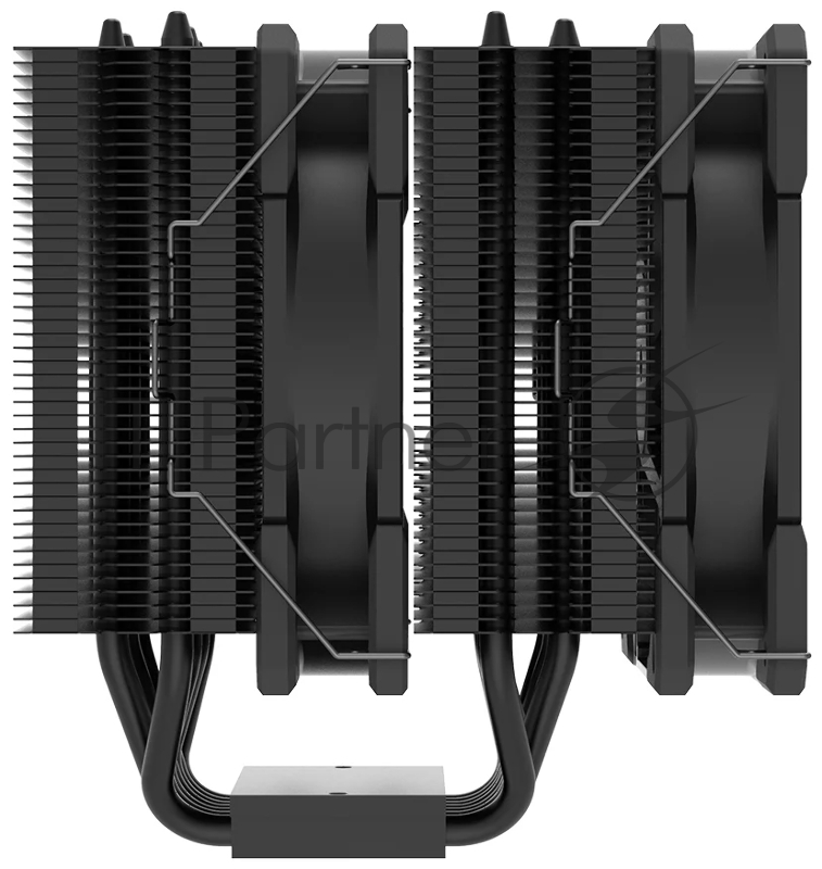 Кулер ID-COOLING SE-207-XT BLACK LGA20XX/LGA1366/LGA115X/AM4/AM (8шт/кор, TDP 250W, PWM, черный, 7 тепл.трубок + медная база, 2 x FAN 120mm) RET