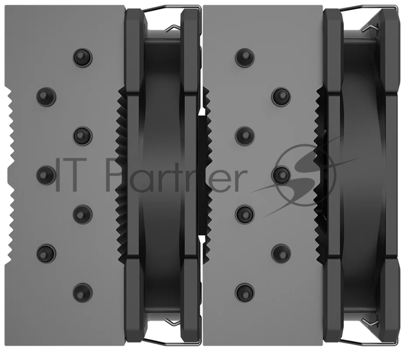 Кулер ID-COOLING SE-207-XT BLACK LGA20XX/LGA1366/LGA115X/AM4/AM (8шт/кор, TDP 250W, PWM, черный, 7 тепл.трубок + медная база, 2 x FAN 120mm) RET