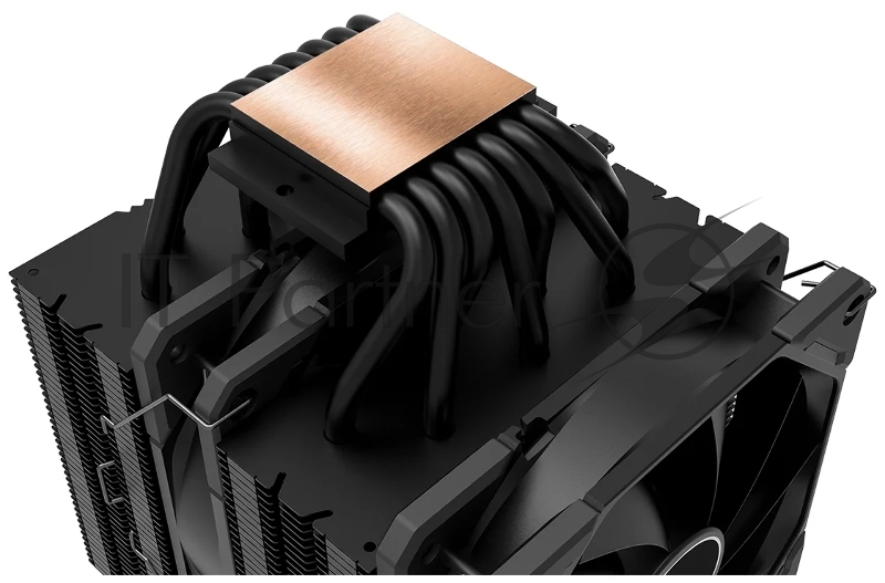 Кулер ID-COOLING SE-207-XT BLACK LGA20XX/LGA1366/LGA115X/AM4/AM (8шт/кор, TDP 250W, PWM, черный, 7 тепл.трубок + медная база, 2 x FAN 120mm) RET