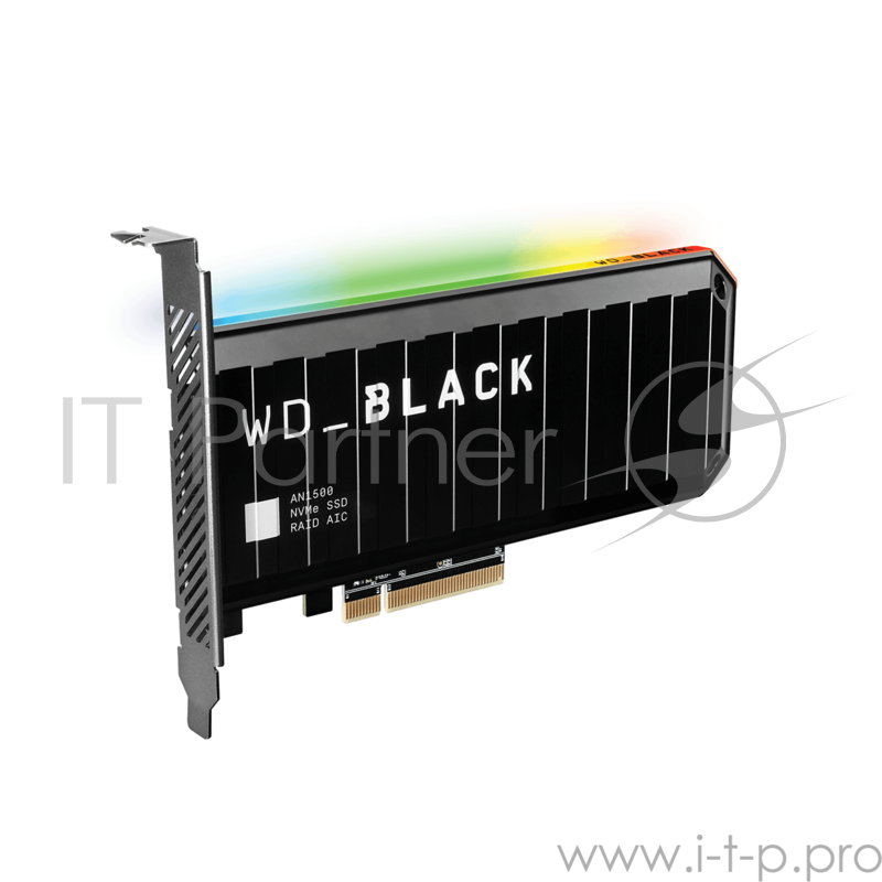 Накопитель твердотельный WD_BLACK AN1500 WDS100T1X0L 1ТБ SSD NVMe Add-In Card PCIe Gen3 RGB подсветка