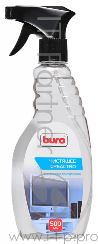 Чистящие средства BURO BU-TV_LCD500 929978 Спрей для экранов телевизоров, (спрей-триггер, 500мл)