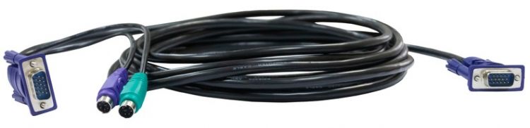 Переключатель D-Link DKVM-CB/B1A Кабель KVM длиной 1,8 м с разъемами PS2