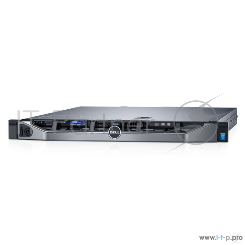 DELL Серверы Сервер Dell PowerEdge R330 1xE3-1230v6 (3.5GHz, 4C), No Memory, No HDD, (up to 8x2.5