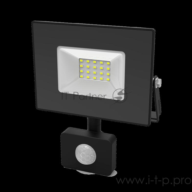 Прожектор светодиодный Gauss Elementary LED 30W 2100lm IP65 6500К с датчиком движения | 628511330 | Gauss