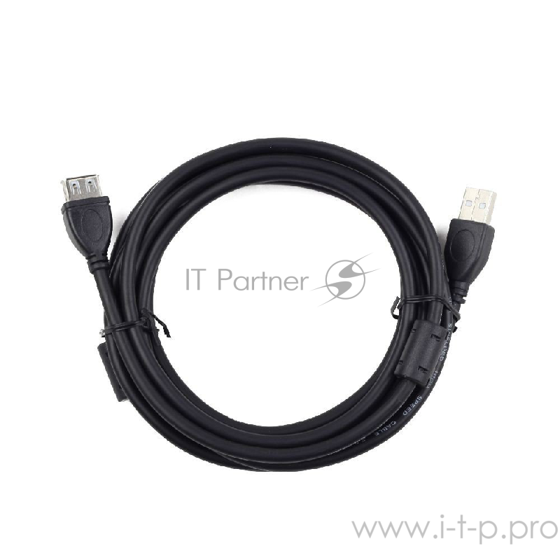 Кабель Gembird/Cablexpert CCF2-USB2-AMAF-10 USB 2.0 Pro Кабель, AM/AF, 3м, экран, 2феррит.кольца, черный, пакет