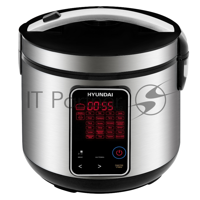 Мультиварка Hyundai HYMC-2400 5л 900Вт серебристый/черный