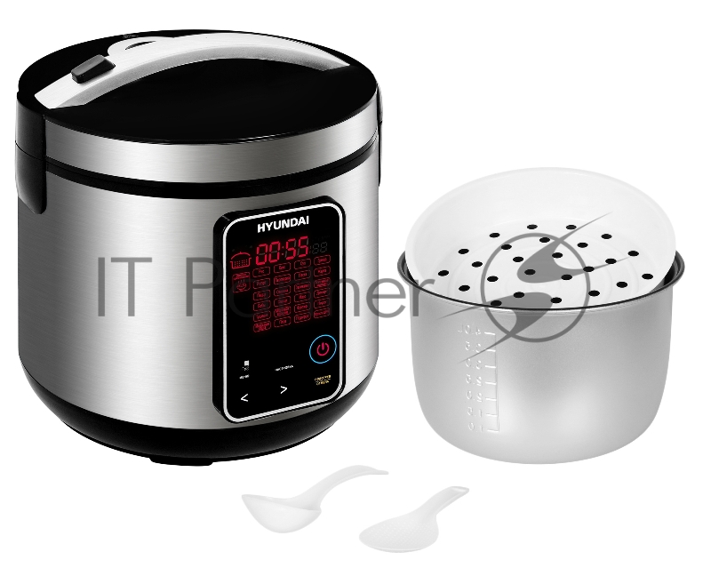 Мультиварка Hyundai HYMC-2400 5л 900Вт серебристый/черный