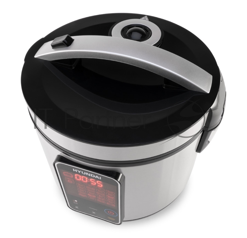 Мультиварка Hyundai HYMC-2400 5л 900Вт серебристый/черный