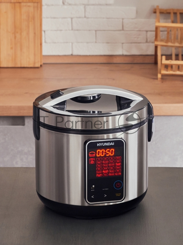 Мультиварка Hyundai HYMC-2400 5л 900Вт серебристый/черный