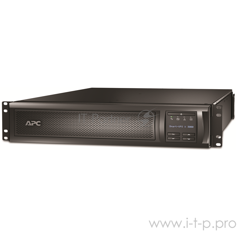 ИБП (UPS) 2U 19 RM 3000ВА APC Smart-UPS X 3000 SMX3000RMHV2U, черный