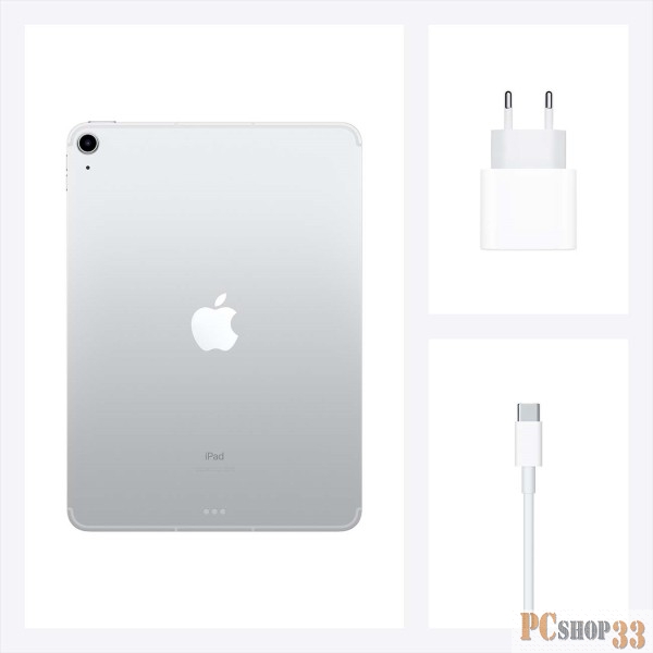 Планшет 10.9 Apple iPad Air Wi-Fi + Cellular 256GB 2020 Silver (MYH42RU/A)