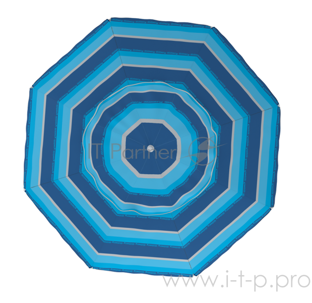 Зонт пляжный ZAGOROD Z300 (диам. 300см, в чехле)