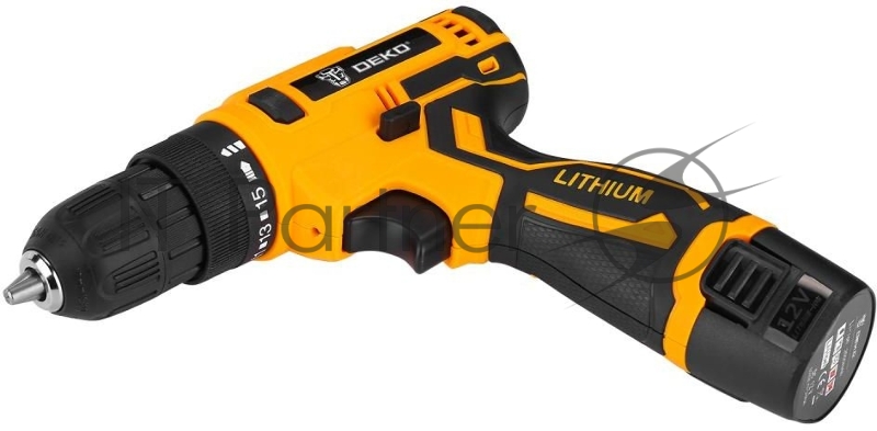 Дрель-шуруповерт Deko Banger 12V SET 1 аккум. патрон:быстрозажимной