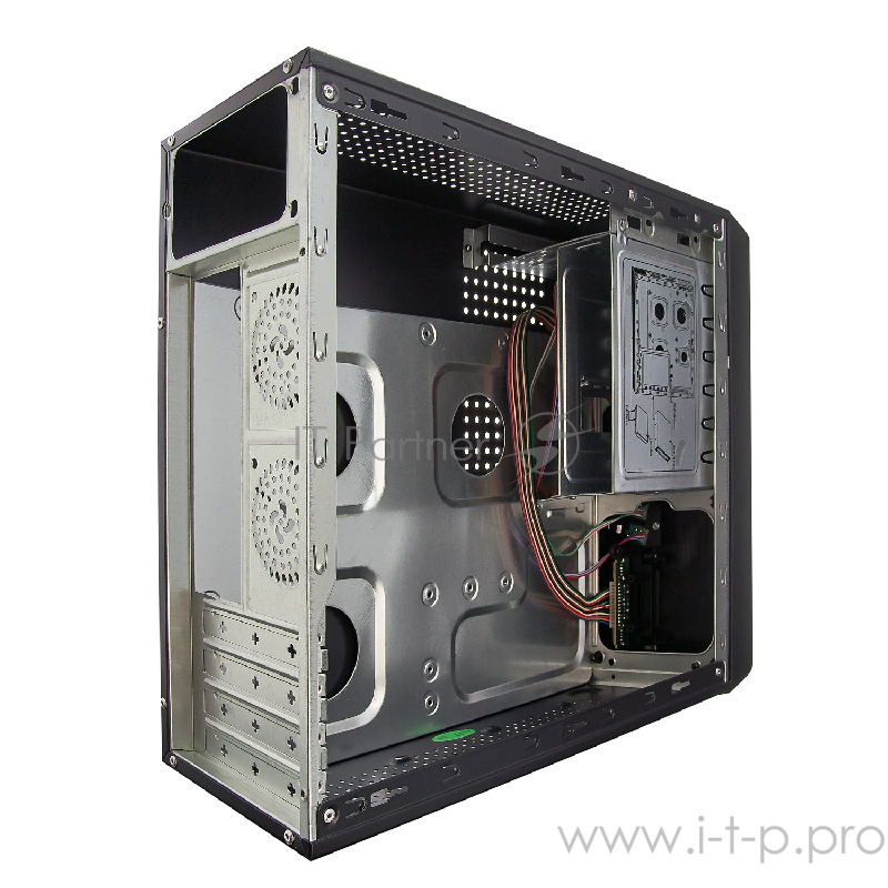 Корпус Slim Minitower Exegate MS-306 Black, mATX <M300, 80mm> 2*USB, Audio