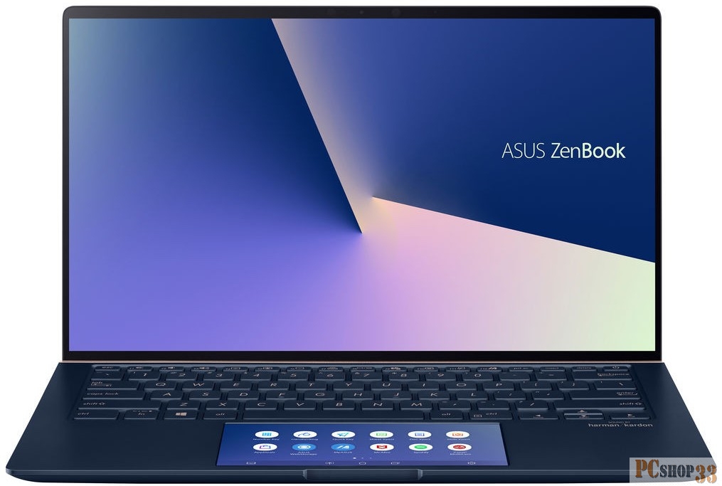 ASUS Zenbook 14 UX434FQ-A5038R Core i7-10510U/16Gb/512Gb SSD/Nvidia MX350 2Gb/14,0 FHD 1920x1080 AG/WiFi/BT/HD IR/Windows 10 Pro/1.26Kg/Royal Blue/Sc