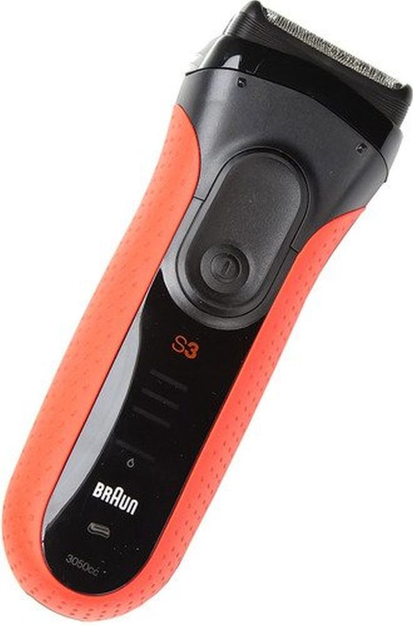 Бритва сетчатая Braun Series 3 3050cc красный/черный
