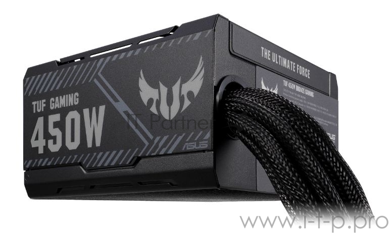 ASUS TUF Gaming 450B игровой блок питания чёрный (450W, 80 Plus Bronze, 135 мм вентилятор, 90YE00D3-B0NA00)