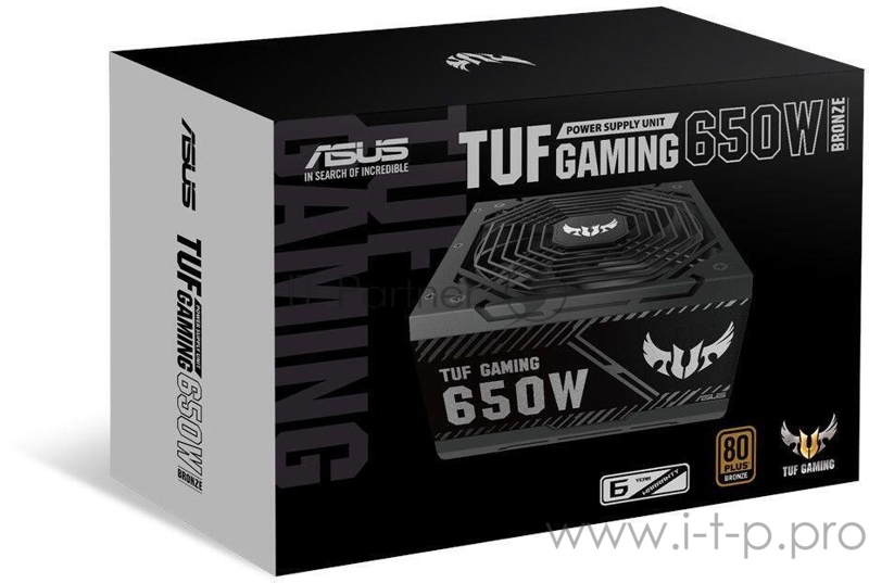 ASUS TUF Gaming 650B игровой блок питания чёрный (650W, 80 Plus Bronze, 135 мм вентилятор, 90YE00D1-B0NA00)