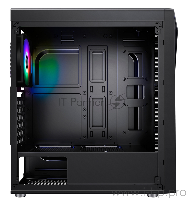 Корпус Formula V-LINE FLASH B черный без БП ATX 3x120mm 2xUSB2.0 1xUSB3.0 audio bott PSU