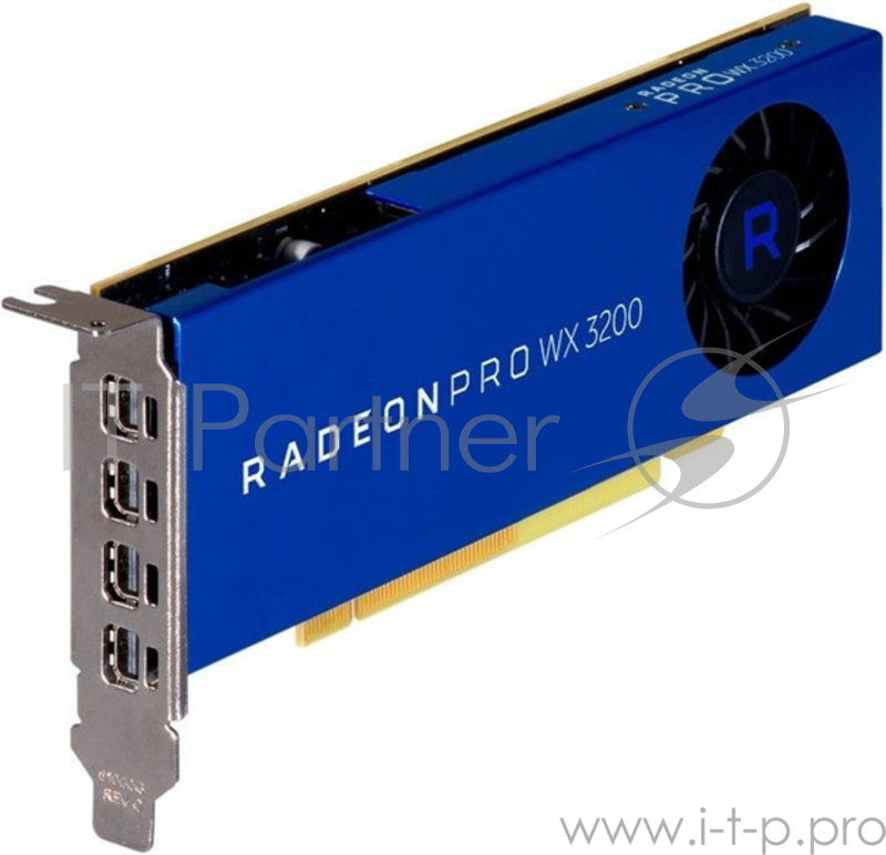 Видеокарта Graphics Card AMD Radeon Pro WX3200, 4GB, 4-mDP, (Z2 G5 SFF/Tower, Z2 G4 SFF/Tower, Z4, Z6, Z8)